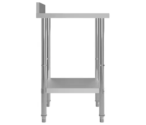 Virtuvės Darbastalis Su Sienele, 60X60X93cm Plienas
