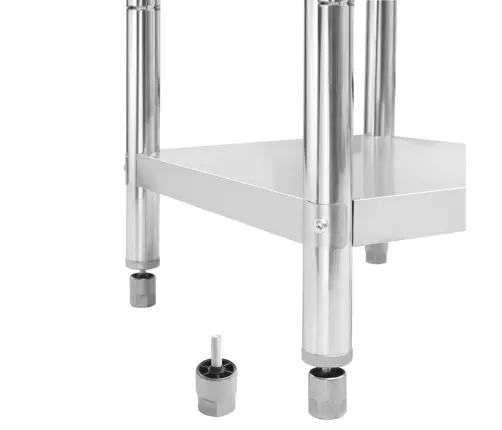 Virtuvės Darbastalis Su Sienele, 60X60X93cm Plienas