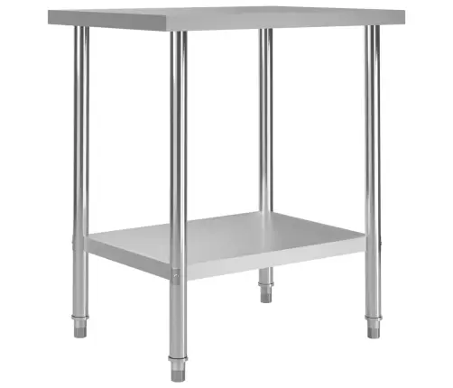 Virtuvės Darbastalis, 80X60X85cm Nerūdijantis Plienas