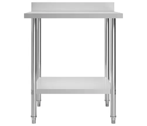 Köögi Töölaud Pritsmekaitsmega, 80X60X93 cm Roostevaba Teras