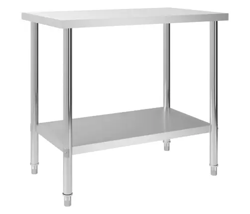 Virtuves Darba Galds, 100X60X85 Cm, Nerūsējošs Tērauds Vidaxl