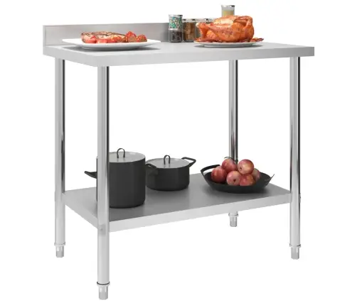Virtuves Darba Galds, 100X60X93 Cm, Nerūsējošs Tērauds Vidaxl
