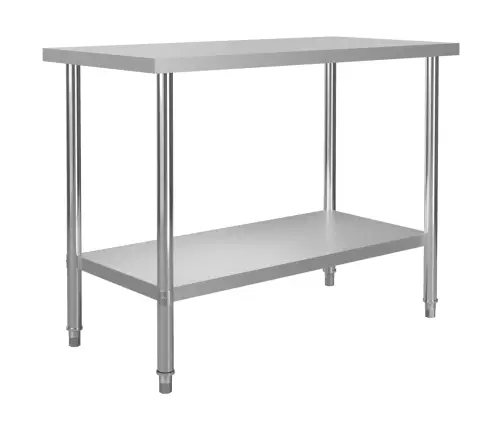 Virtuves Darba Galds, 120X60X85 Cm, Nerūsējošs Tērauds Vidaxl