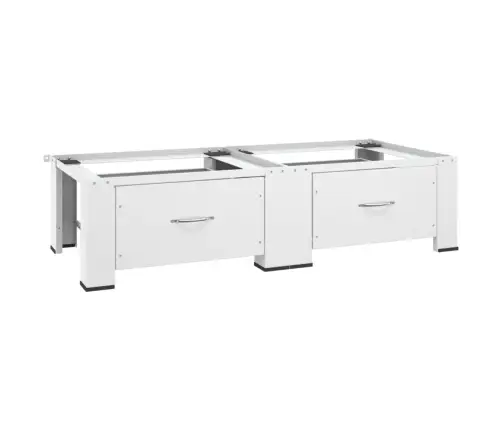 Dvigubas Skalbimo Mašinos Ir Džiovyklės Pagrindas Su Stalčiais