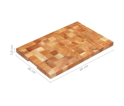 Pjaustymo Lentelė, 60X40X3,8cm Akacijos Medienos Masyvas