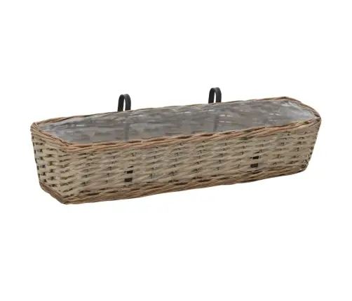 Taimekast Rõdule 2 Tk Vitstest Punutud, Pe-Voodriga, 80 Cm