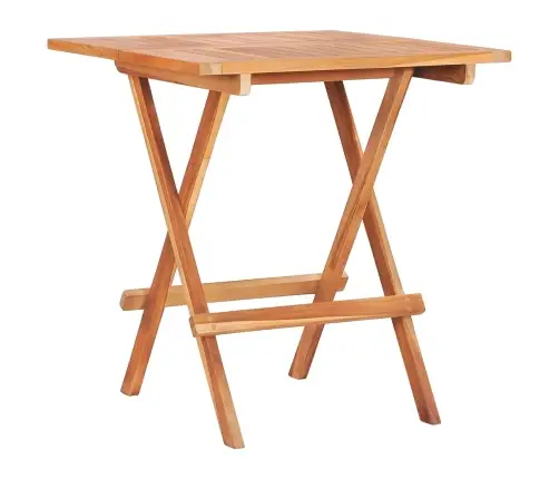 Saliekams Bistro Galds, 60X60X65 Cm, Masīvs Tīkkoks Vidaxl
