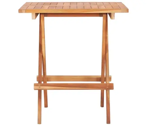 Saliekams Bistro Galds, 60X60X65 Cm, Masīvs Tīkkoks Vidaxl