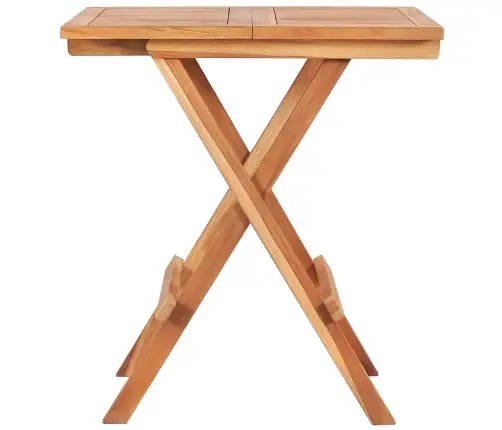 3-Daļīgs Bistro Mēbeļu Komplekts, Saliekams, Masīvs Tīkkoks Vidaxl