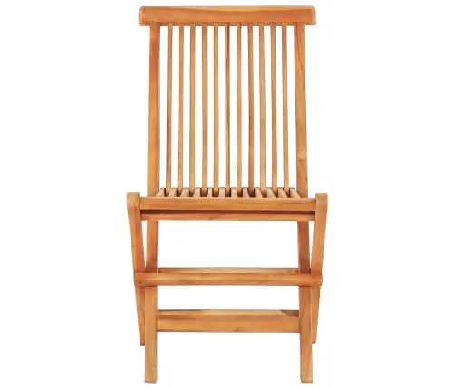 3-Daļīgs Bistro Mēbeļu Komplekts, Saliekams, Masīvs Tīkkoks Vidaxl