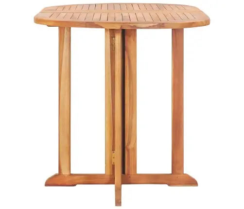 Saliekams Dārza Galds, 120X70X75 Cm, Masīvs Tīkkoks Vidaxl