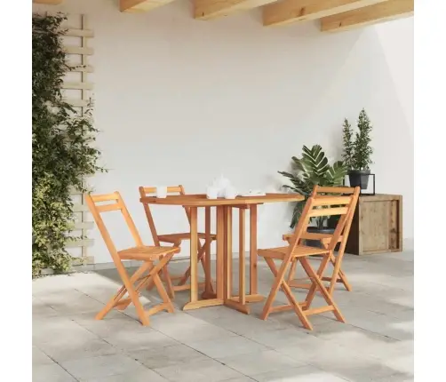 Saliekams Dārza Galds, 120X70X75 Cm, Masīvs Tīkkoks Vidaxl