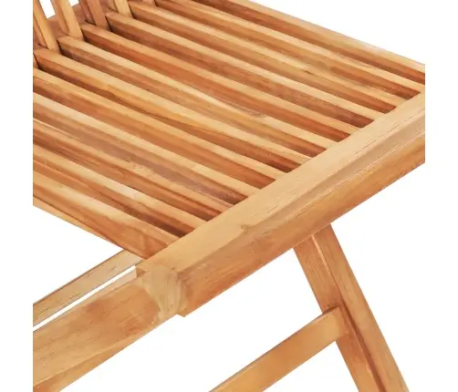 5-Daļīgs Dārza Mēbeļu Komplekts, Saliekams, Masīvs Tīkkoks Vidaxl