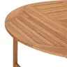 Sodo Stalas, 150X76cm Tikmedžio Medienos Masyvas