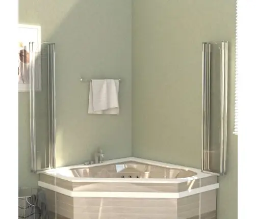 Vannas Siena, 120X140 Cm, Rūdīts Stikls, Caurspīdīgs Vidaxl