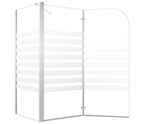 Vanniümbris, 120 X 68 X 130 Cm Karastatud Klaasist, Triipudega