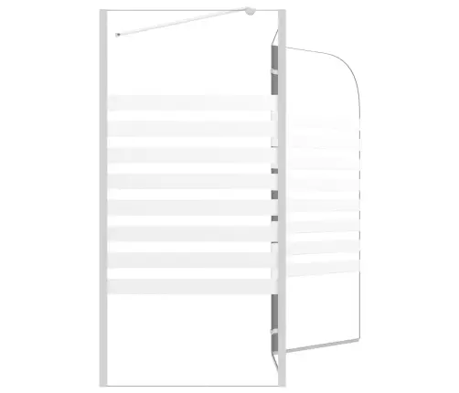 Vanniümbris, 120 X 68 X 130 Cm Karastatud Klaasist, Triipudega