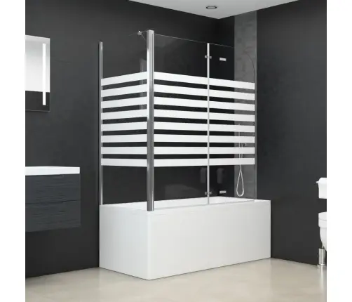 Vanniümbris, 120 X 68 X 130 Cm Karastatud Klaasist, Triipudega