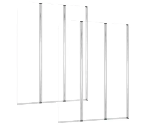 Vanniümbrised, 2 Tk, 104 X 130 Cm Karastatud Klaasist, Läbipaistev