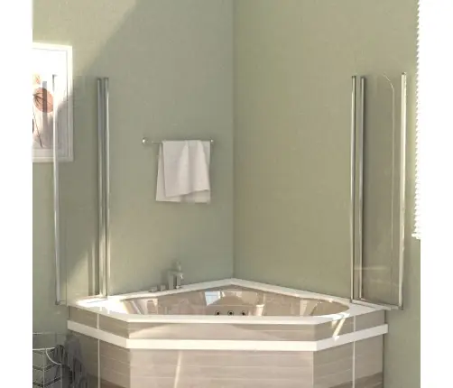 Vanniümbrised, 2 Tk, 104 X 130 Cm Karastatud Klaasist, Läbipaistev