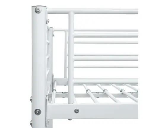 Dviaukštė Lova, Baltos Spalvos, 90X200cm Metalas