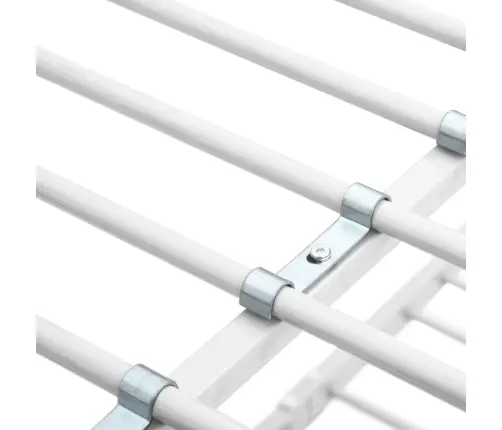 Dviaukštė Lova, Baltos Spalvos, 90X200cm Metalas