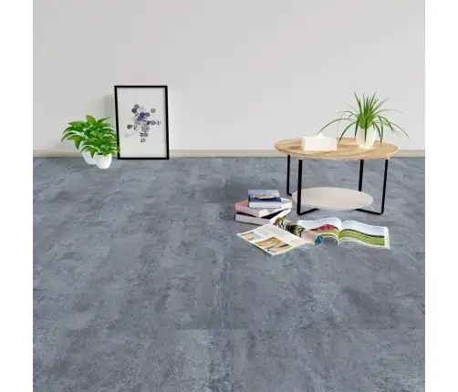 Grīdas Flīzes, Pašlīmējošas, 5,11 M², Pvc, Pelēka Marmora Krāsa Vidaxl