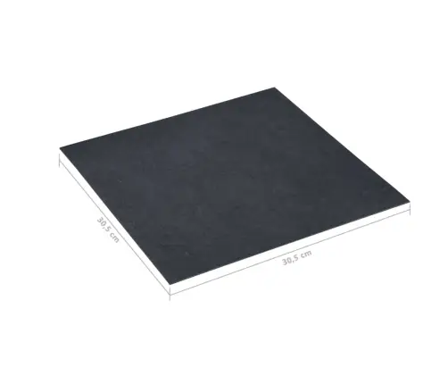 Grindų Plokštės, Juodos, 5,11M², Pvc, Prilipdomos, Marmurinės