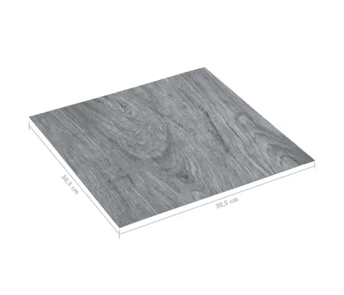 Grīdas Flīzes, Pašlīmējošas, 5,11 M², Pvc, Gaiši Pelēkas Vidaxl