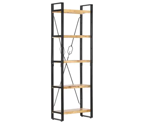 Grāmatu Skapis, 5 Plaukti, 60X30X180 Cm, Mango Masīvkoks   Vidaxl