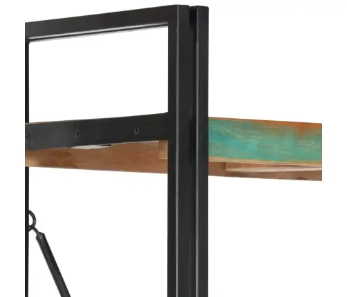 Grāmatu Skapis, 5 Plaukti, 140X30X180 Cm, Pārstrādāts Masīvkoks Vidaxl