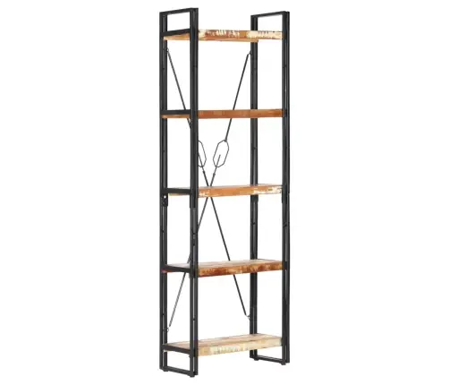 Grāmatu Skapis, 5 Plaukti, 60X30X180 Cm, Pārstrādāts Masīvkoks Vidaxl