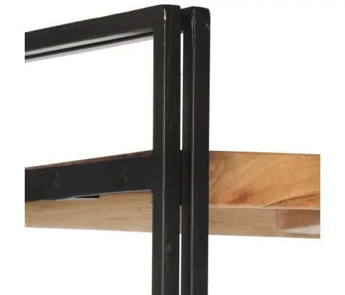 Grāmatu Skapis, 5 Plaukti, 90X30X180 Cm, Akācijas Masīvkoks Vidaxl