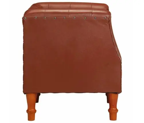 Atpūtas Krēsls, Brūna Dabīgā Āda Vidaxl