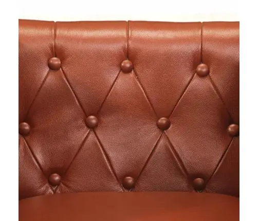 Atpūtas Krēsls, Brūna Dabīgā Āda Vidaxl