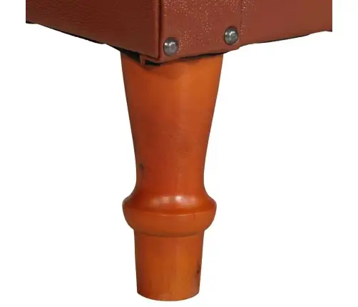 Atpūtas Krēsls, Brūna Dabīgā Āda Vidaxl