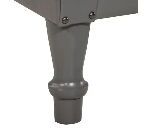 Atpūtas Krēsls, Pelēka Dabīgā Āda Vidaxl