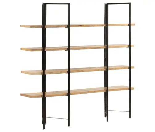 Knygų Spinta, 4 Aukštų, 160X35X160cm Mango Medienos Masyvas