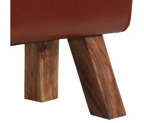 Suoliukas Su Rankenomis, Tikra Ožkos Oda, Vintažinio Stiliaus