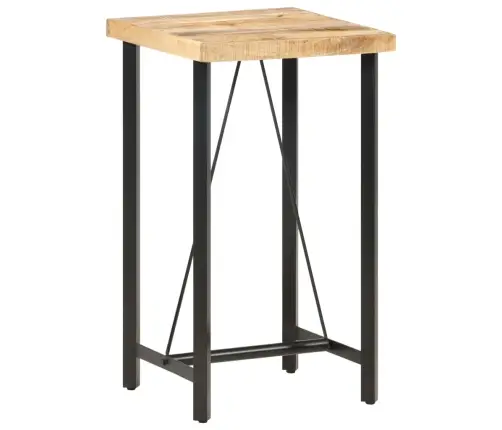 Bāra Galds, 60X60X107 Cm, Neapstrādāts Mango Koks Vidaxl