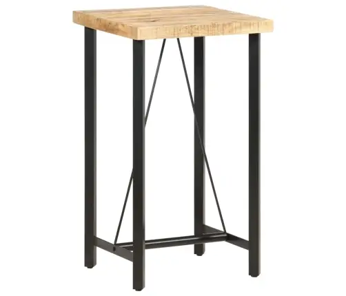 Bāra Galds, 60X60X107 Cm, Neapstrādāts Mango Koks Vidaxl