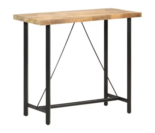 Bāra Galds, 120X58X107 Cm, Neapstrādāts Mango Koks Vidaxl