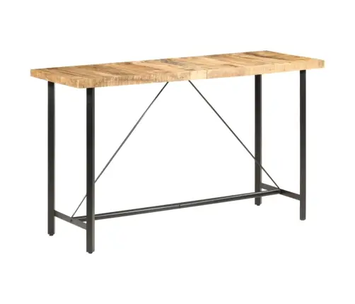 Bāra Galds, 180X70X107 Cm, Neapstrādāts Mango Koks Vidaxl