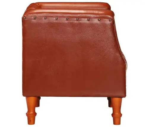 Krėslas, Rudos Spalvos, Tikra Ožkos Oda