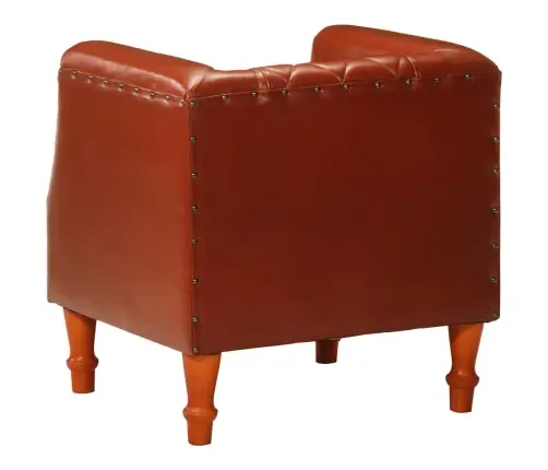 Krėslas, Rudos Spalvos, Tikra Ožkos Oda