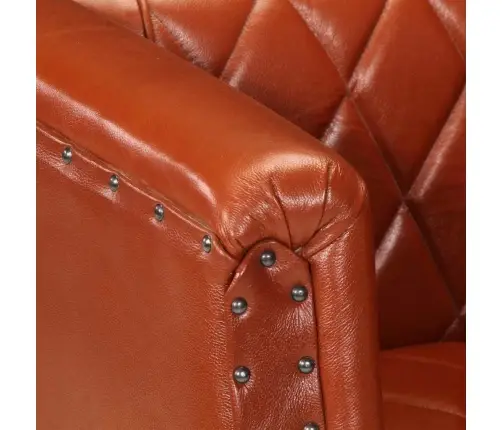 Krėslas, Rudos Spalvos, Tikra Ožkos Oda