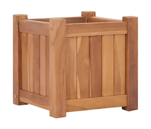 Augstā Puķu Kaste, 30X30X30 Cm, Masīvs Tīkkoks Vidaxl