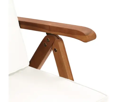 Atgāžami Dārza Krēsli Ar Spilveniem, 2 Gab., Masīvs Tīkkoks Vidaxl