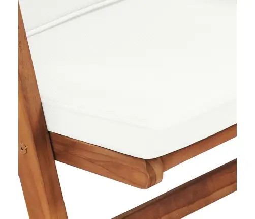 Atgāžami Dārza Krēsli Ar Spilveniem, 2 Gab., Masīvs Tīkkoks Vidaxl