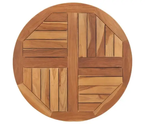 Galda Virsma, 2,5 Cm, 70 Cm, Apaļa, Masīvs Tīkkoks Vidaxl